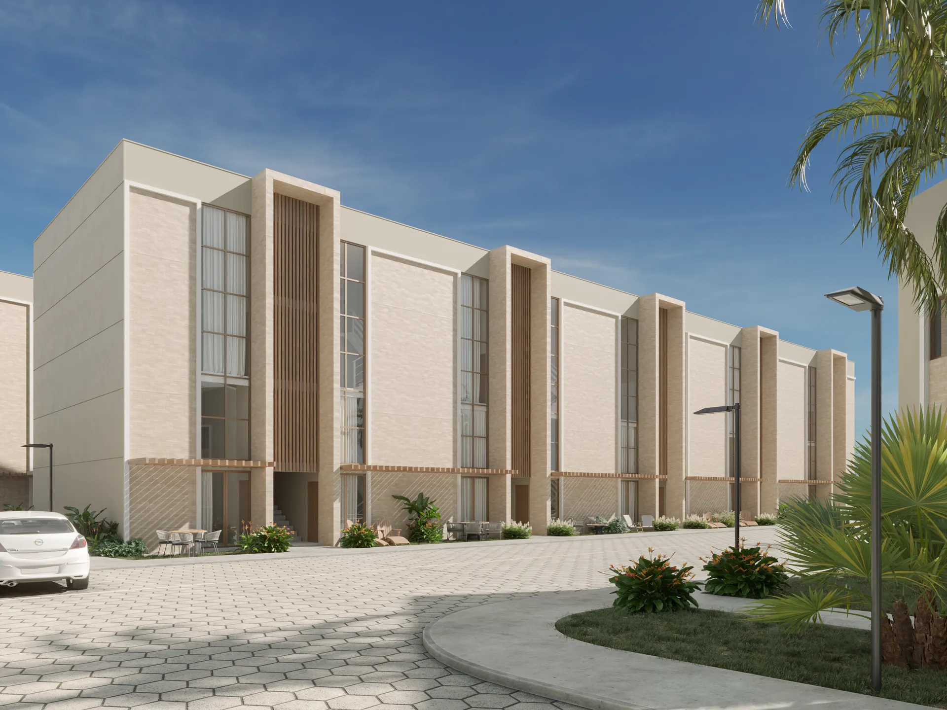 Fachada dos lofts