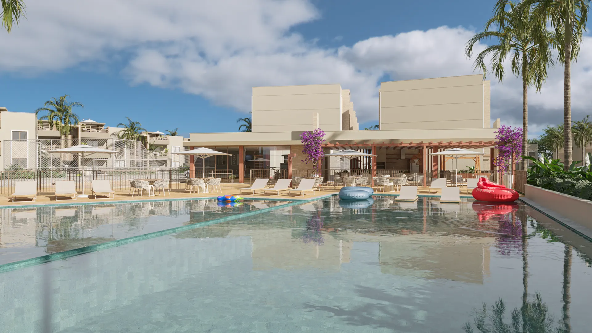 Piscina resort do Summer Ville Flecheiras 